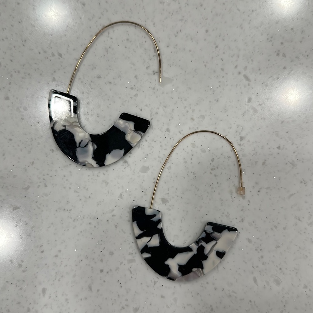 Black & White Acrylic Earrings